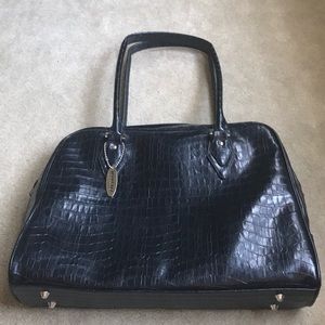 Black Leather laptop bag